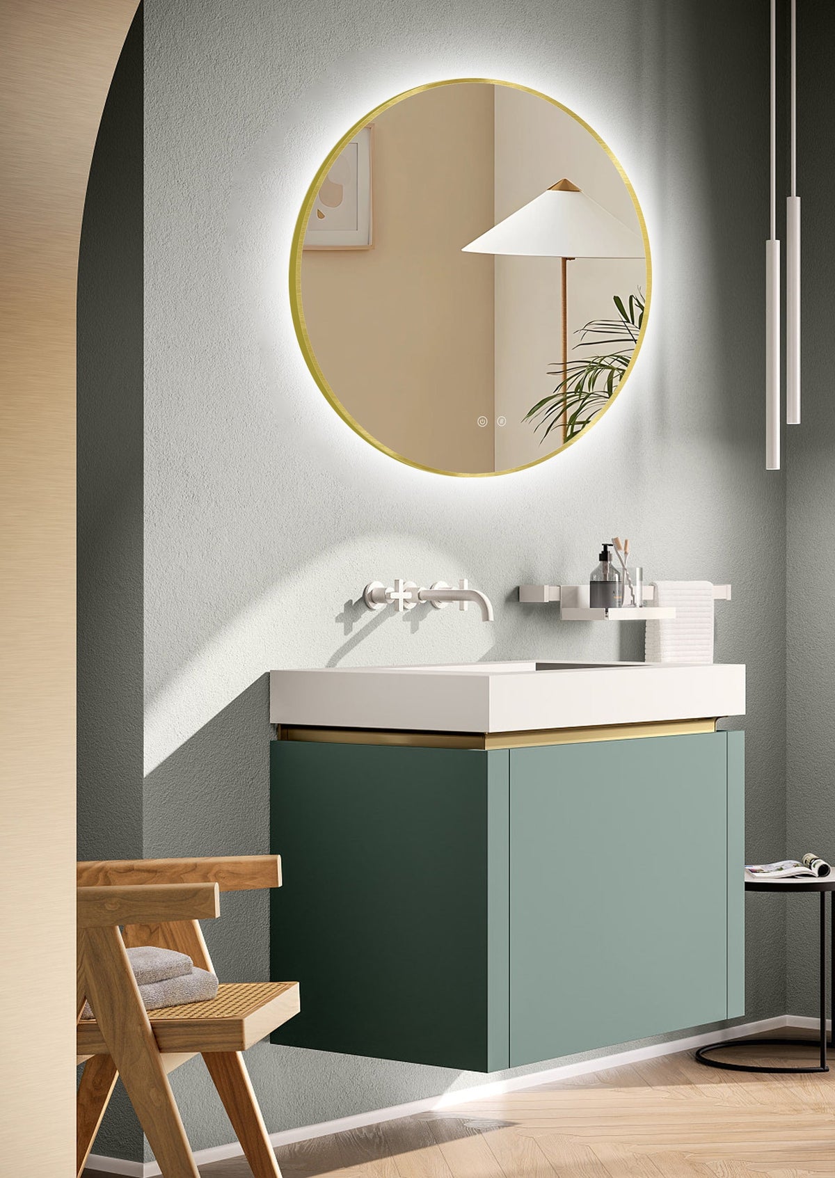 LED ogledalo Ares Gold