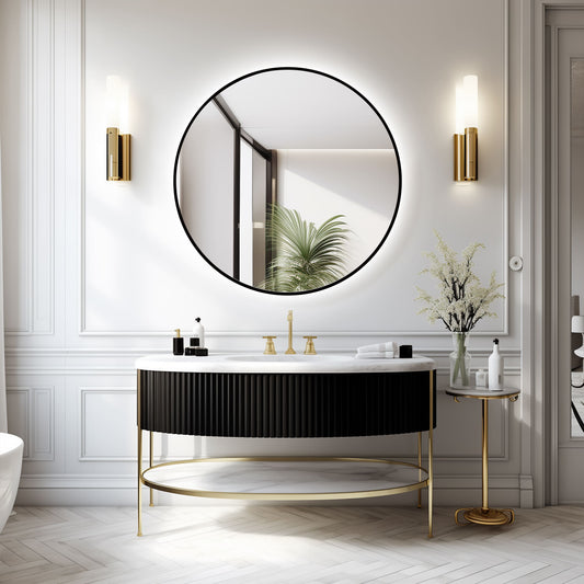LED ogledalo Ares Black