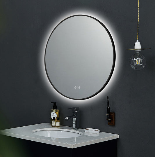 LED ogledalo Ares Black