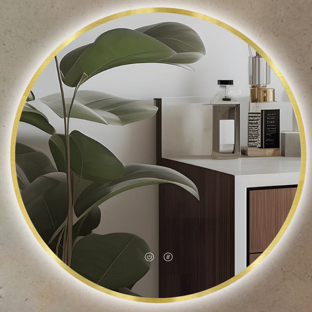 LED ogledalo Ares Gold
