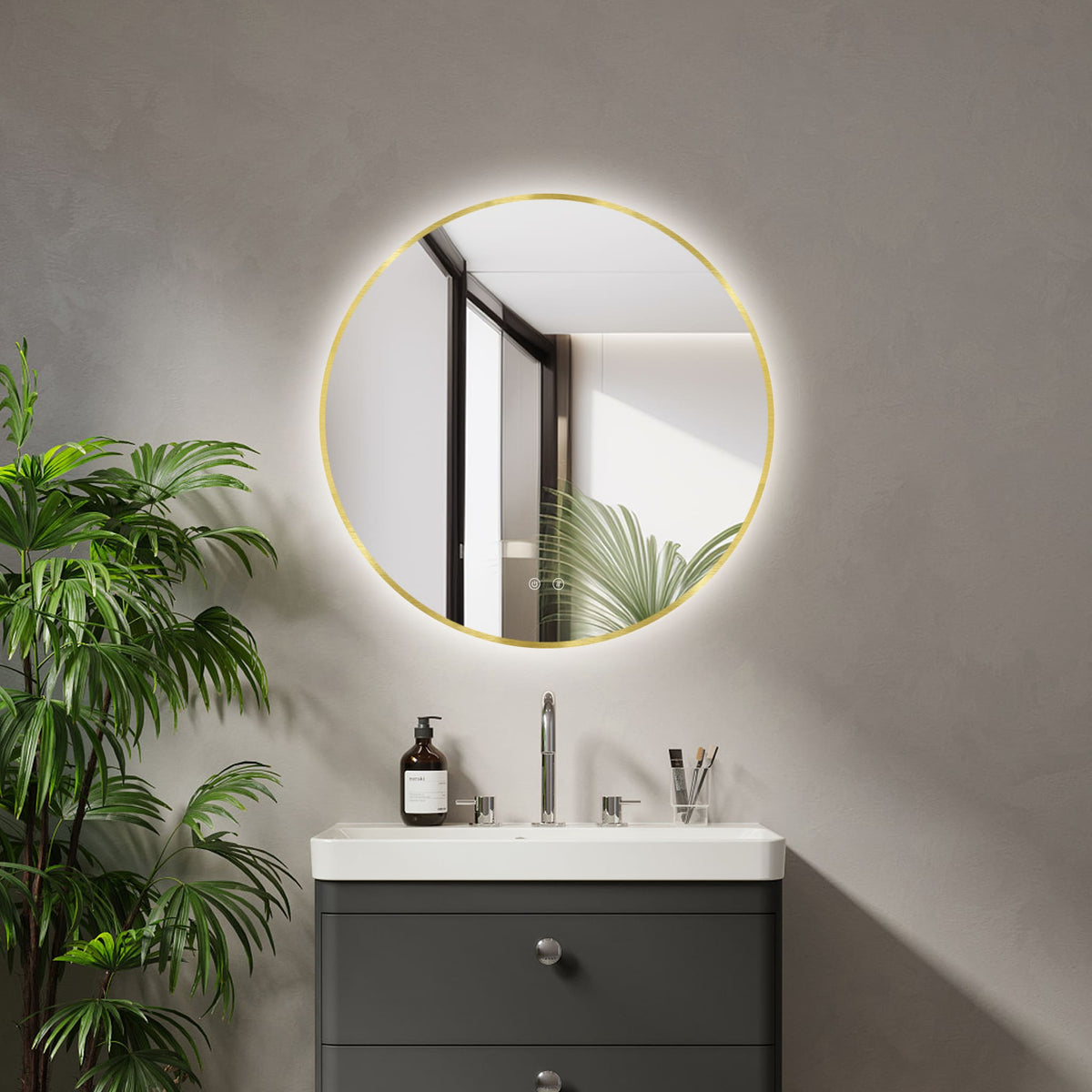 LED ogledalo Ares Gold